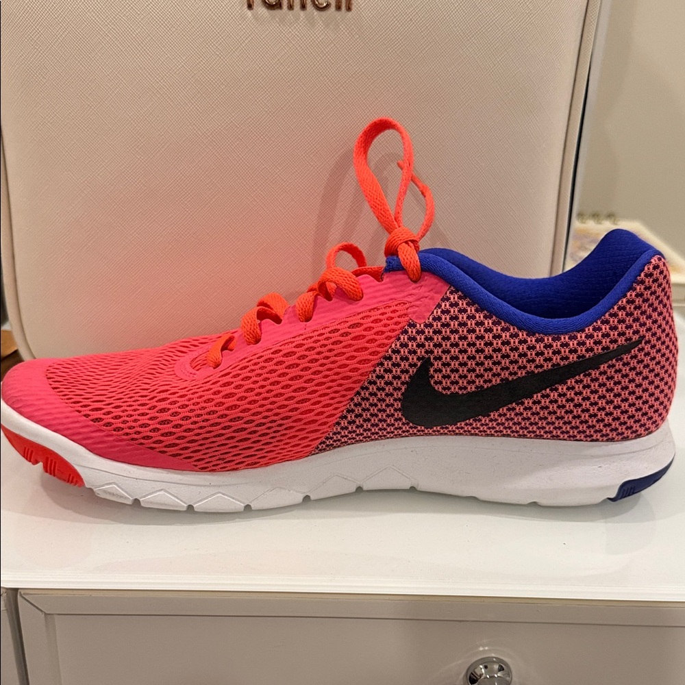 Nike Bright Pink and Blue Sneakers